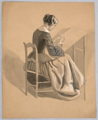 Uma mulher desenhando de Cooper Union Art School