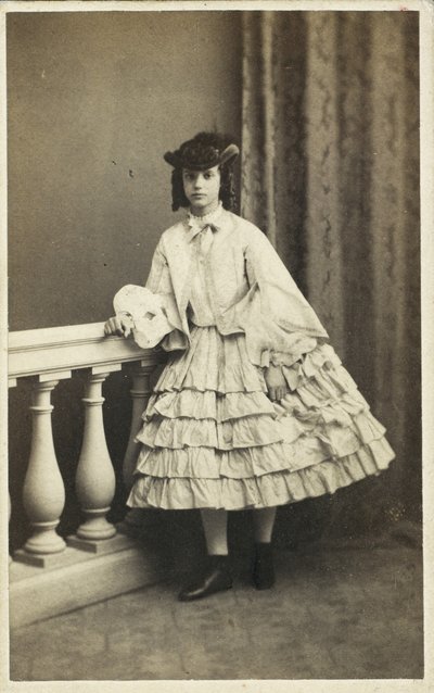 Retrato da princesa Dagmar da Dinamarca 1847-1928, 1860. de Copenhagen Photo studio E. Lange