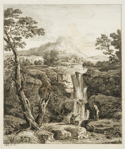 Paisagem com cascata de Copplestone Warre Bamfylde