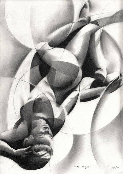 Curvas abstratas de nudez de Corné Akkers