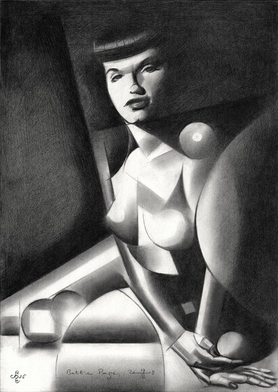 Mulher cubista sedutora de Corné Akkers