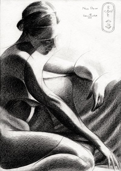 Forma feminina contemplativa de Corné Akkers
