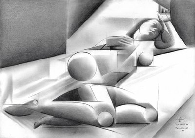Forma feminina cubista de Corné Akkers