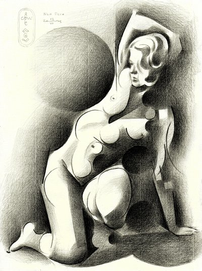 Mulher elegante e estilizada de Corné Akkers