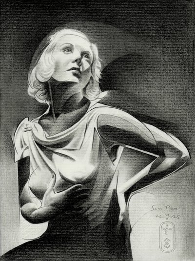 Mulher elegante na luz de Corné Akkers