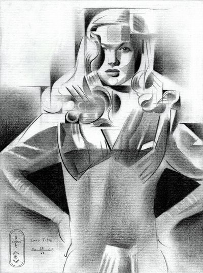 Retrato de Moda Geométrica de Corné Akkers