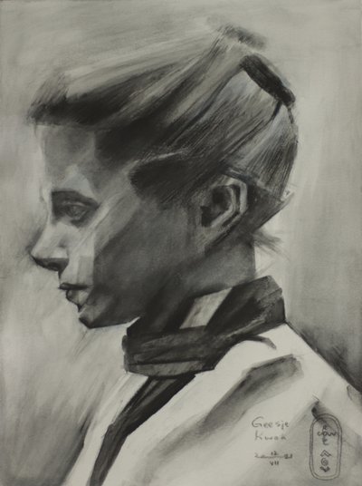 Perfil de um jovem introspectivo de Corné Akkers