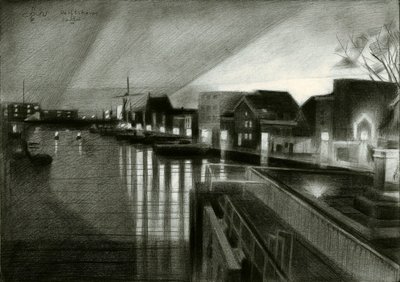 Brilho noturno do canal de Corné Akkers
