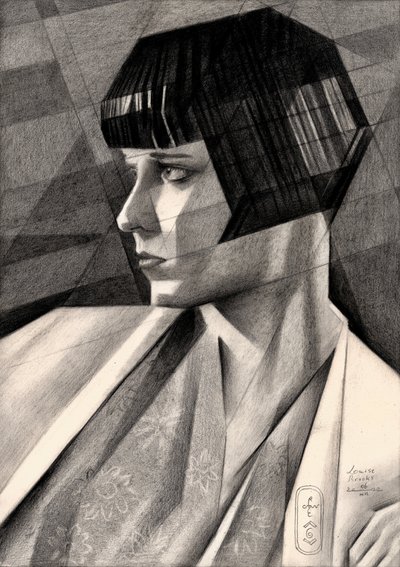 Retrato Art Déco Melancólico de Corné Akkers