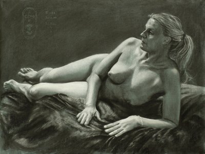 Figura nua pensativa de Corné Akkers