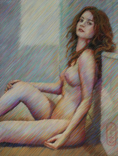 Mulher nua serena de Corné Akkers