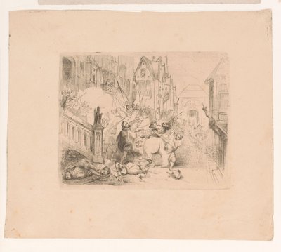 Frans Hercules van Anjou expulso de Antuérpia de Corneille Seghers