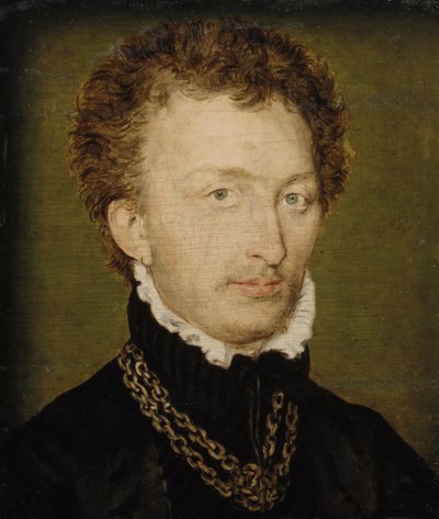 Retrato de um homem com uma corrente de ouro. de Corneille de Lyon