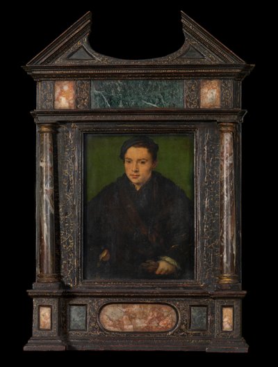 Retrato de um homem (óleo sobre painel) de Corneille de la Haye (1500 75)