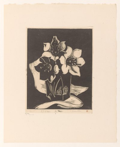 vaso com flores de Cornelia Vreede (signed by artist)