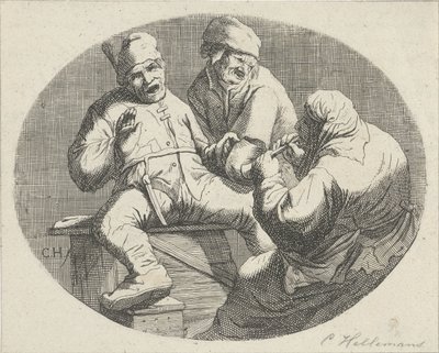 Alegre grupo de fazenda de Cornelis A. Hellemans