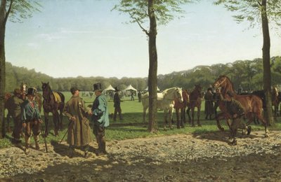 Feira do Cavalo no Maliebaan em Haia de Cornelis Albertus Johannes Schermer