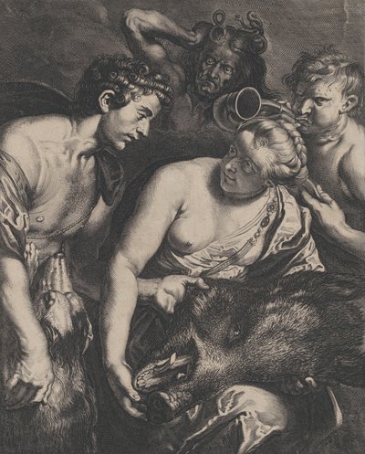 Atalanta e Abager, 1–2. de Cornelis Bloemaert