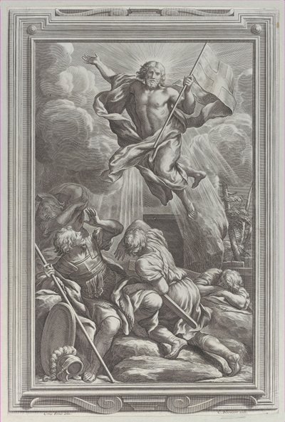 A Ressurreição, 1662. de Cornelis Bloemaert