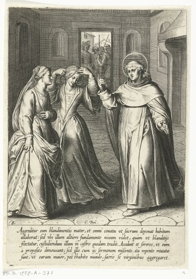 Thomas converte a sua irmã
A vida de São Tomás de Aquino (título da série) de Cornelis Boel