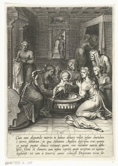 Thomas come um papel com a Ave Maria
A vida de São Tomás de Aquino (título da série) de Cornelis Boel