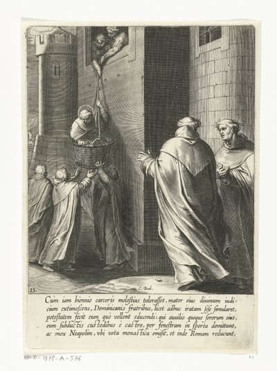 Thomas foge da prisão
A vida de São Tomás de Aquino (título da série) de Cornelis Boel