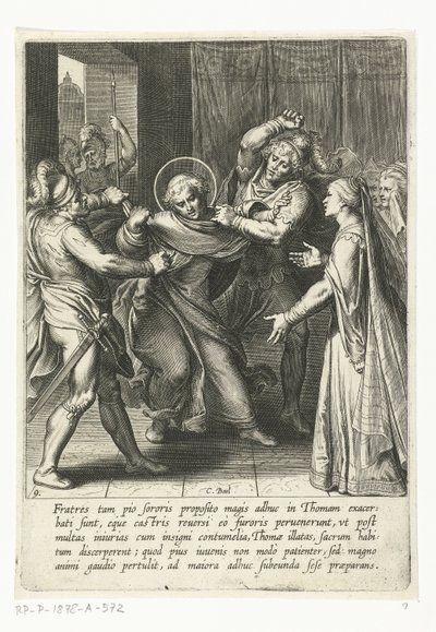 Thomas é capturado
A vida de São Tomás de Aquino (título da série) de Cornelis Boel