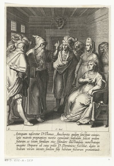 Profecia para a mãe de Tomás de Aquino
A vida de São Tomás de Aquino (título da série) de Cornelis Boel