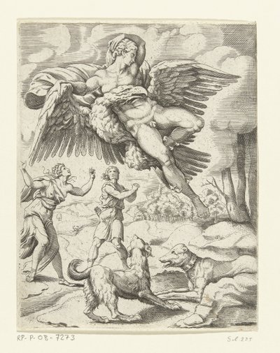 Júpiter e Ganímedes
As aventuras amorosas de Júpiter (título da série) de Cornelis Bos