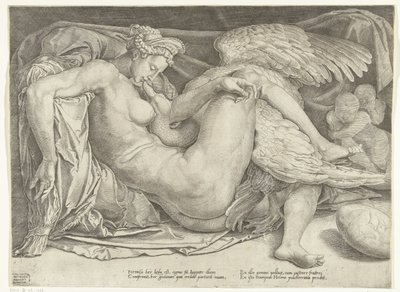 Leda e o cisne de Cornelis Bos