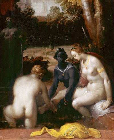 Banho de Bate-Seba, 1594 de Cornelis Cornelisz. Haarlem van