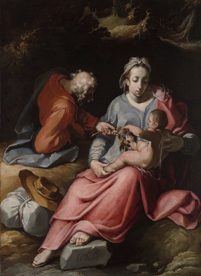 A Sagrada Família de Cornelis Cornelisz. van Haarlem