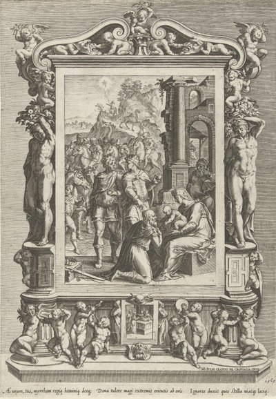 Adoração pelos reis de Cornelis Cort
