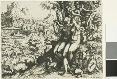Adão e Eva e a Expulsão do Paraíso de Cornelis Cort