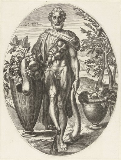 outono Deuses da Agricultura (título da série) de Cornelis Cort