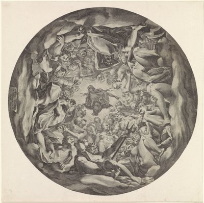 Encontro de Deuses no Olimpo de Cornelis Cort