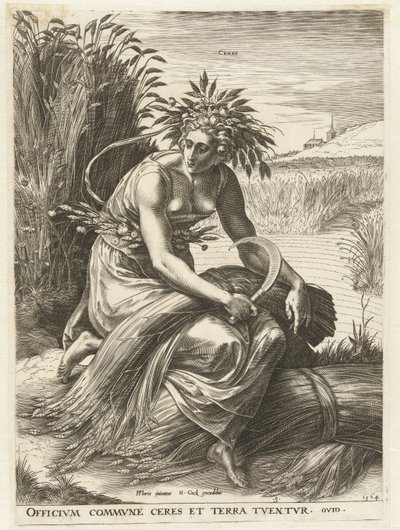 Ceres Deusas e Ninfas (título da série) de Cornelis Cort