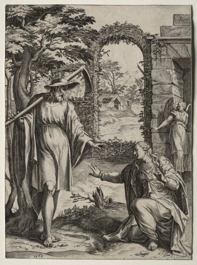 Cristo Aparecendo a Maria Madalena de Cornelis Cort