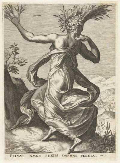 Dafne Deusas e Ninfas (título da série) de Cornelis Cort