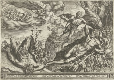 Hércules e os pigmeus de Cornelis Cort