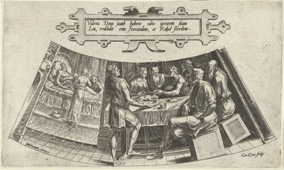O casamento de Jacob e Leah e o nascimento do seu primeiro filho
A história de Jacob (título da série) de Cornelis Cort