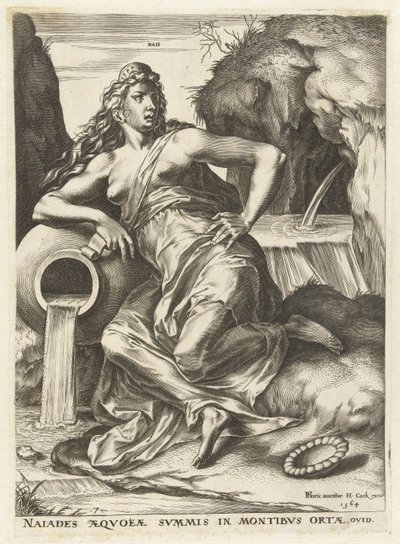 Naiade
Deusas e ninfas (título da série) de Cornelis Cort