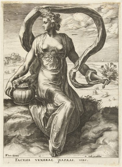 Napaea Deusas e Ninfas (título da série) de Cornelis Cort