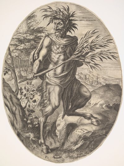 Sylvanus dos deuses rurais, 1565. de Cornelis Cort