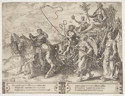 O triunfo da paz de Cornelis Cort