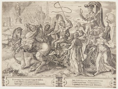 O triunfo do orgulho de Cornelis Cort