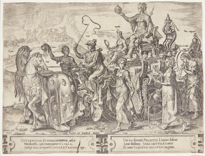O triunfo das riquezas de Cornelis Cort