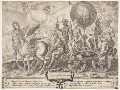 O triunfo do mundo de Cornelis Cort