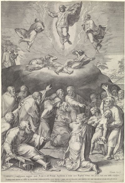 Transfiguração no Monte Tabor de Cornelis Cort