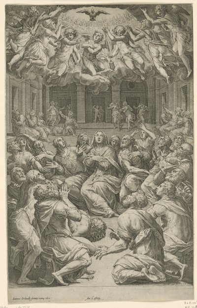 Derramamento do Espírito Santo de Cornelis Cort